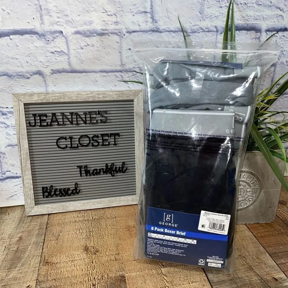George boxer briefs 3XL 6 pack